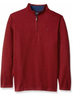 Men's Big and Tall Premium Essentials Spectator Quarter Zip Fleece Pullover