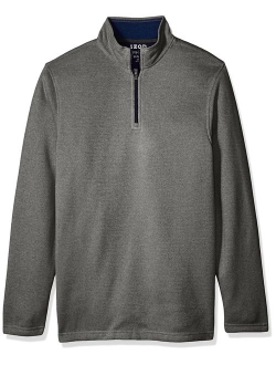 Men's Big and Tall Premium Essentials Spectator Quarter Zip Fleece Pullover