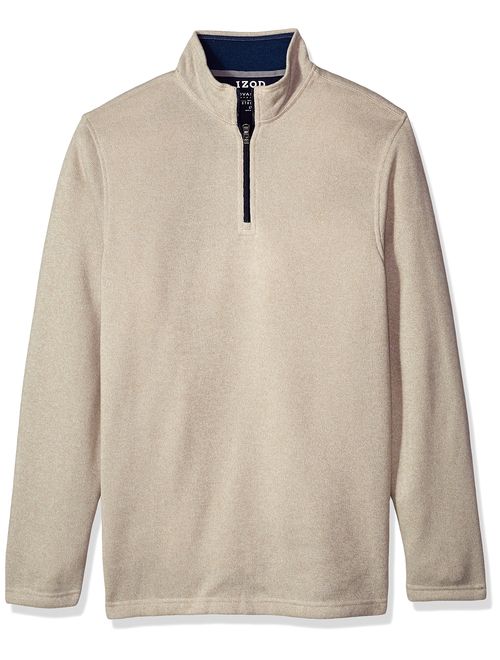 IZOD Men's Big and Tall Premium Essentials Spectator Quarter Zip Fleece Pullover