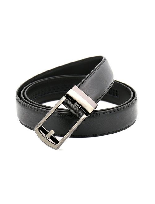 Chemstar Men's Dress Comfort Genuine Click BeltAdjustable Leather Belt 27-46"