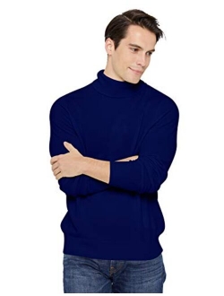 State Cashmere Men's Classic Turtleneck Sweater 100% Pure Cashmere Long Sleeve Pullover