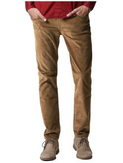 Match Men's Slim-Tapered Flat Front Casual Corduroy Pants #8052