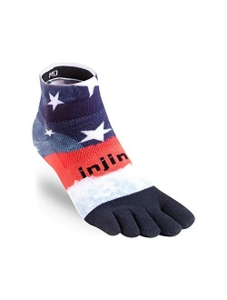 Injinji Men's Run Original Weight Mini Crew Toesocks