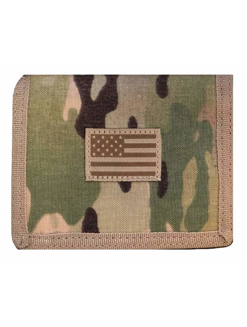 USA US American Flag Tactical Patriotic Military Trifold Wallet Money Holder