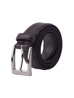 Gelante Men's Classic Dress Leather Belt Black & Brown Color