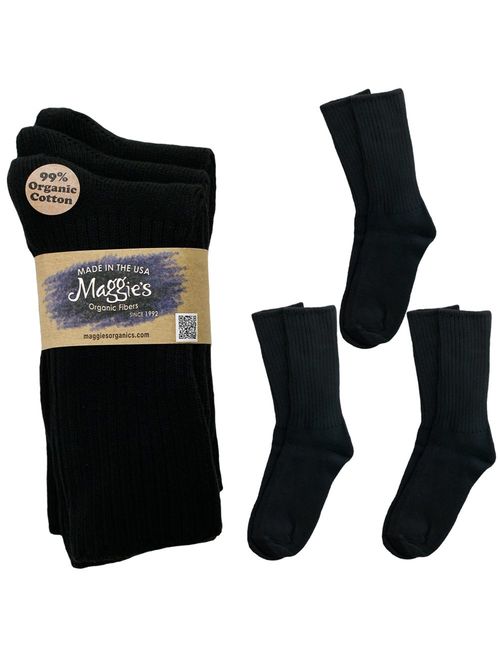 Maggie's Organic Cotton Crew Sock Tri-pack