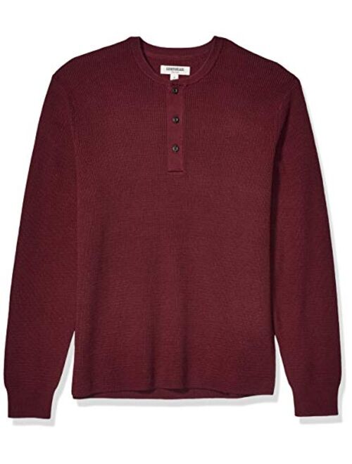 Amazon Brand - Goodthreads Men's Soft Cotton Henley Sweater