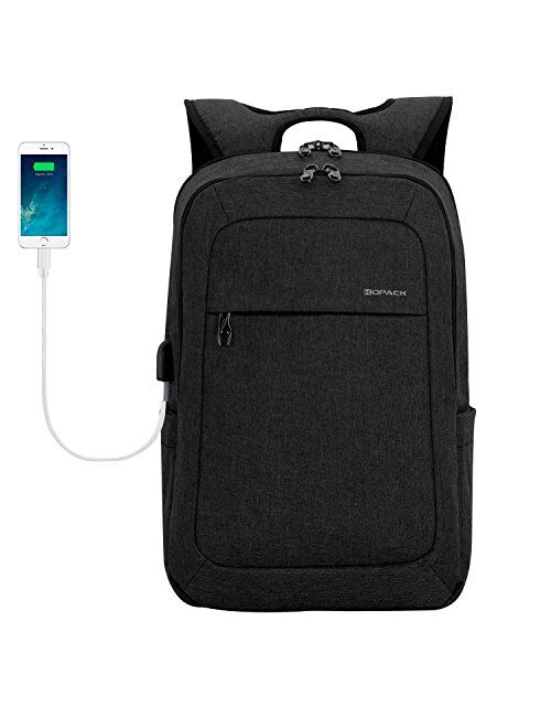 Slim Business Laptop Backpack USB Anti Thief/Tear Travel Computer Backpack