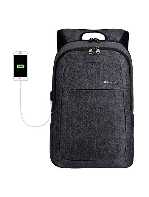 Slim Business Laptop Backpack USB Anti Thief/Tear Travel Computer Backpack