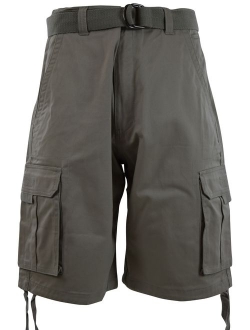 ChoiceApparel Mens Cargo Shorts with Belt