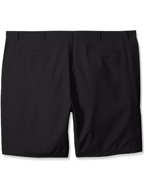 PGA TOUR Men's Flat Front Solid Tech Cargo Short