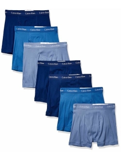 Men's Cotton Solid Elastic Waist Classics Megapack Trunk