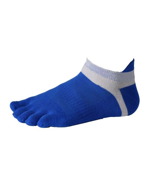 Men Cotton Low Cut Toe Socks 5 Finger No Show Mesh Wicking 6 Pack 9 Pack