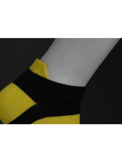 Men Cotton Low Cut Toe Socks 5 Finger No Show Mesh Wicking 6 Pack 9 Pack