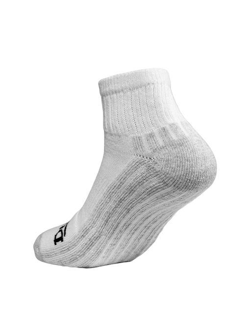 DURABILT Adult White Cotton Ankle Sport Sock 3pk Size 10-12