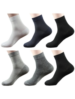 October Elf Men's Crew Socks Ankle Thin Socks Pack of 6