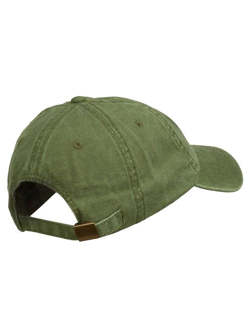 e4Hats.com Vietnam Veteran Embroidered Pigment Dyed Brass Buckle Cap - Olive OSFM