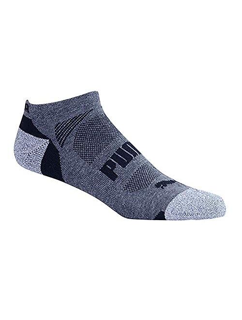 Puma Men's No show Sport Socks, Moisture Control, Arch Support (8 Pair)