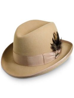 Classico Men's Wool Felt Homburg Hat