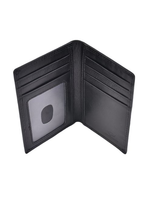 Slim Thin ID/Credit Card Holder RFID Genuine Leather Bifold Front Pocket Wallet