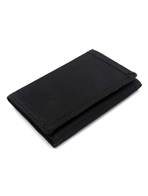 RFID Wallet Camouflage Wallet Nylon Trifold Wallets for Men,Mini Trifold Coin Purse with Zipper for Kids