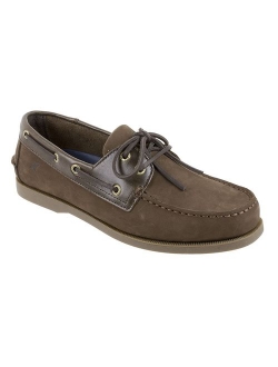 Rugged Shark Men's Boat Shoe, Classic Look, Premium Genuine Leather, with Odor Control Technology, Size 8 to 13