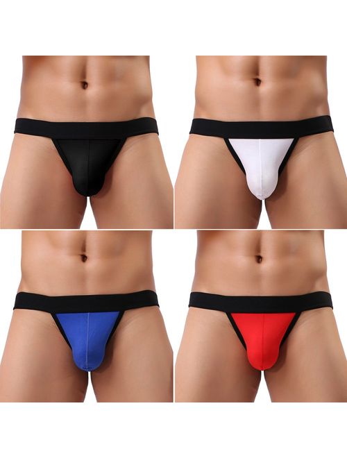 Summer Code Mens Cotton Briefs Sexy Bikini Ultra Soft Breathable Underwear