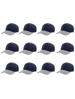 Gelante Plain Blank Baseball Caps Adjustable Back Strap Wholesale LOT 12 PC'S