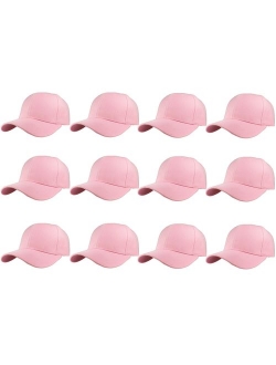 Gelante Plain Blank Baseball Caps Adjustable Back Strap Wholesale LOT 12 PC'S