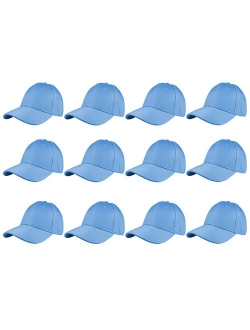 Gelante Plain Blank Baseball Caps Adjustable Back Strap Wholesale LOT 12 PC'S