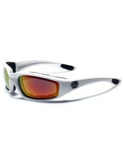 Choppers Padded Bikers Sport Sunglasses Offered in Variety of Colors