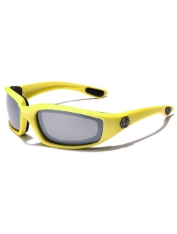 Choppers Padded Bikers Sport Sunglasses Offered in Variety of Colors