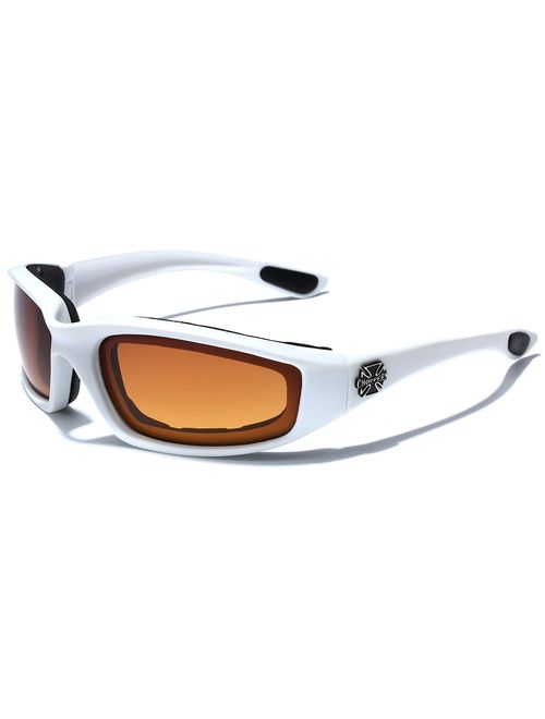 Choppers Padded Bikers Sport Sunglasses Offered in Variety of Colors