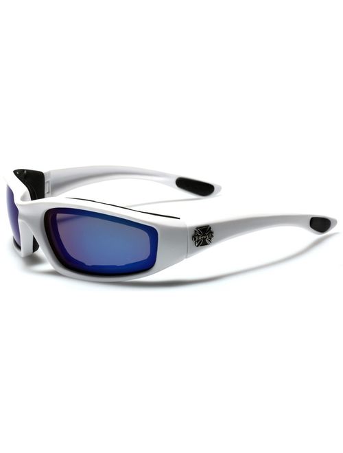 Choppers Padded Bikers Sport Sunglasses Offered in Variety of Colors