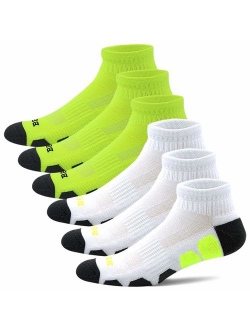 BERING Men's Performance Athletic Ankle Running Socks (6 Pack)