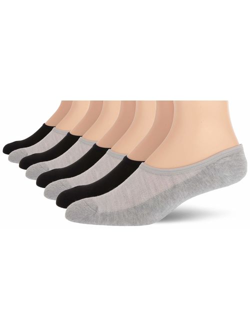 Fruit of the Loom Men's Invisible No Show Breathable Liner Socks (4 Pack)