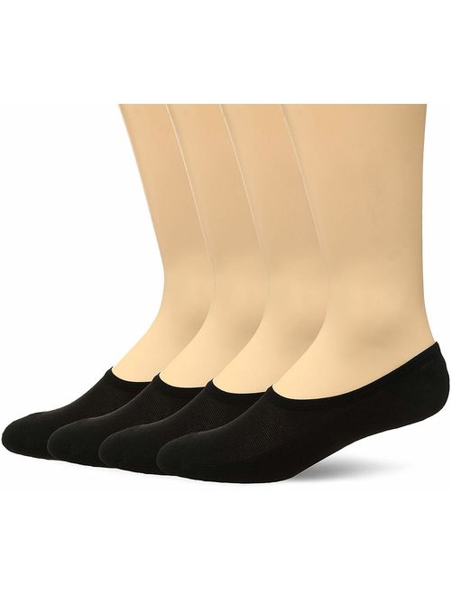 Fruit of the Loom Men's Invisible No Show Breathable Liner Socks (4 Pack)