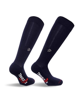 Travelsox Flight Travel Socks OTC Patented Graduated Compression, TS1000