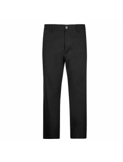 Havana Breeze Men's Stretchy Slim Fit Casual Pants, Dress Pants, Flat Front Trousers Inseam 32''