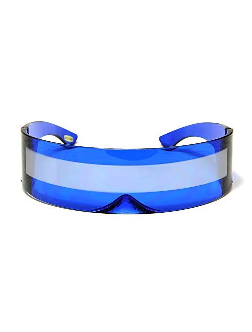 Futuristic Shield Sunglasses Monoblock Cyclops 100% UV400