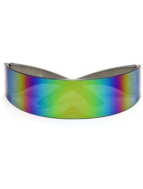 Futuristic Shield Sunglasses Monoblock Cyclops 100% UV400