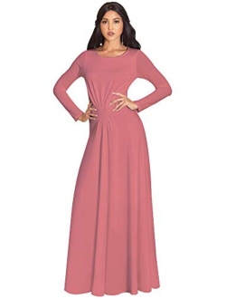 Sleeve Flowy Empire Waist Fall Winter Party Gown