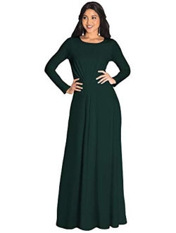 Sleeve Flowy Empire Waist Fall Winter Party Gown