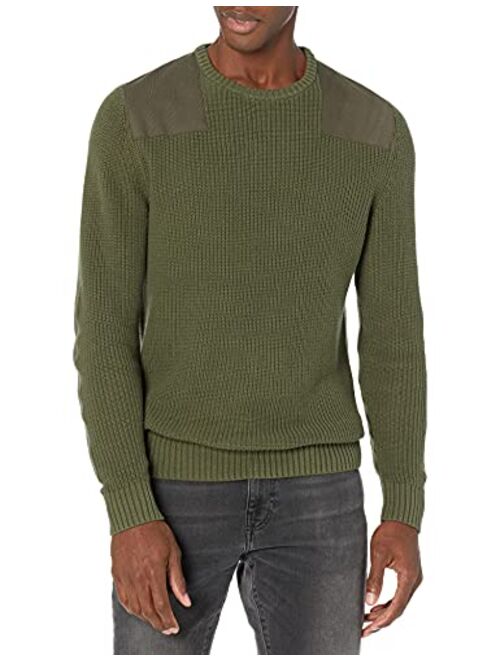 Goodthreads Men's Soft Cotton Military Sweater