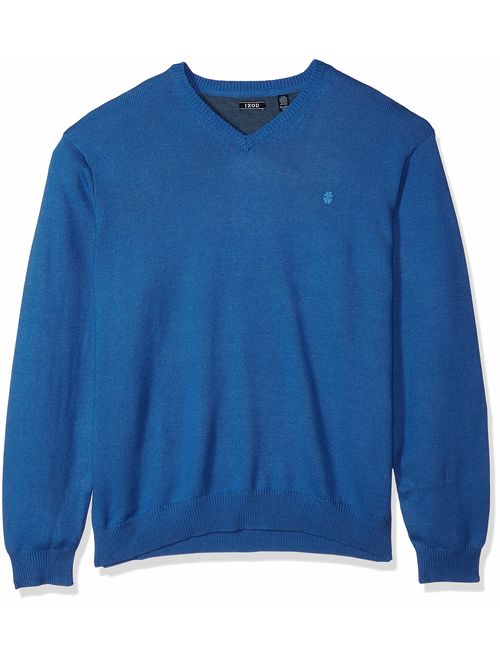 IZOD Men's Big and Tall Premium Essentials Solid V-Neck 12 Gauge Sweater