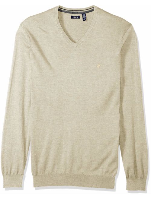 IZOD Men's Big and Tall Premium Essentials Solid V-Neck 12 Gauge Sweater