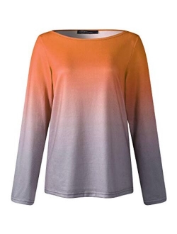 ZANZEA Women's Solid O Neck Long Sleeve T Shirt Casual Knit Tops Blouse Pullover