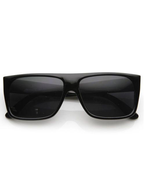 Classic Old School Eazy E Square Flat Top OG Loc Sunglasses (2-Pack Black)