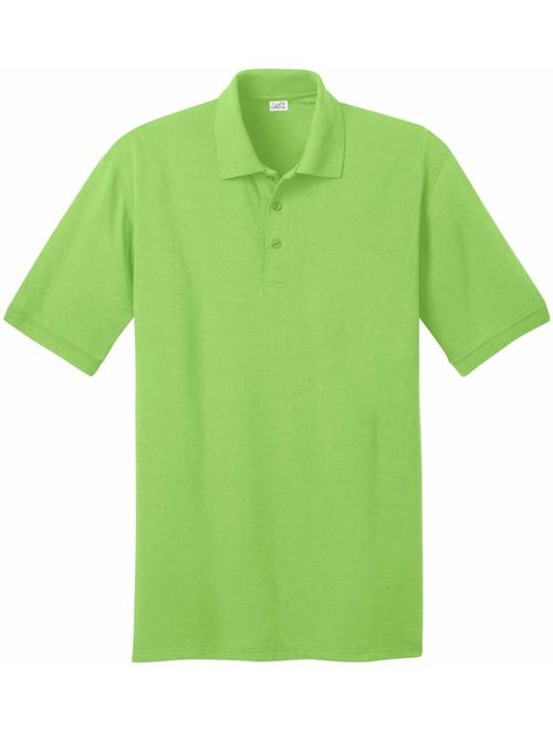 Joe's USA Men's Tall Polo Shirt in 21 Colors. Tall Sizes: LT-4XLT