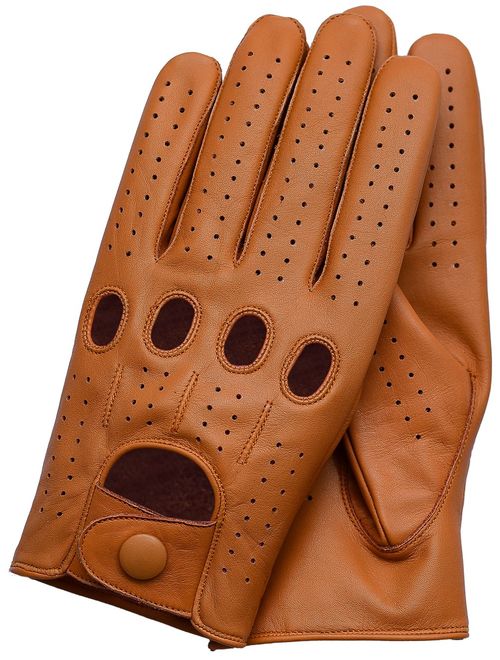 Riparo Genuine Leather Full-finger Driving Gloves